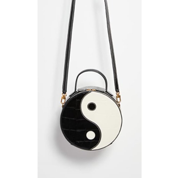 STAUD Handbags - STAUD Yin Yang Circle Crossbody Leather Bag